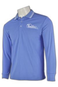 P424 訂做團體polo恤 訂造 客運 運輸行業 polo shirt polo恤來版訂造 polo shirt網站     粉藍色